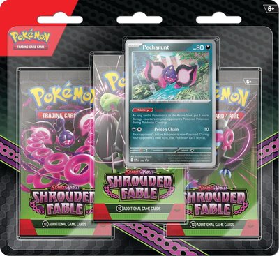 Shrouded Fable 3 Pack Blister [Pecharunt] — New / factory sealed